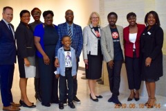 Micha with Sickle Cell advocates at the Senate of Canada